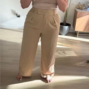 River Island Tan Wide Leg Pants